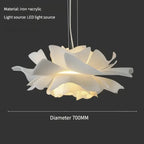 Hanging Lotus Flower Shaped Lamp – Decorative Ceiling Light with Layered Shade