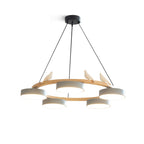 Cliff Round Chandelier with Bird