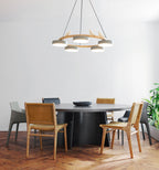 Cliff Round Chandelier with Bird
