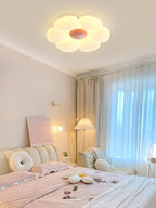 Solara Six-Petal Flower Ceiling Light for Children's Room