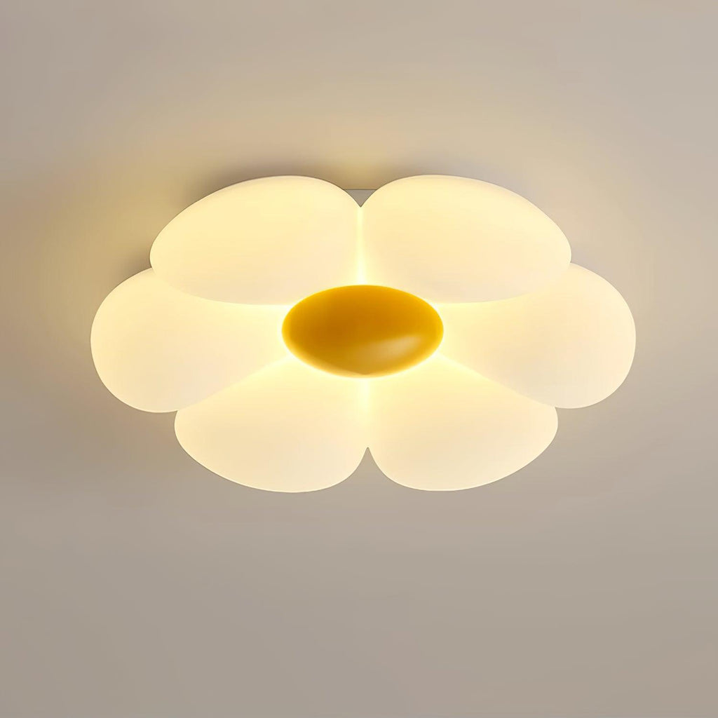 Solara Six-Petal Flower Ceiling Light for Children's Room