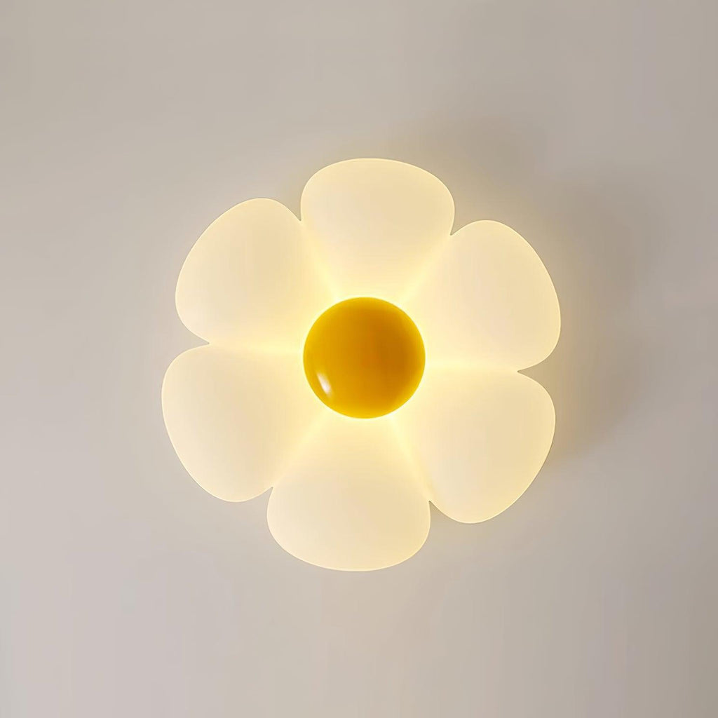 Solara Six-Petal Flower Ceiling Light for Children's Room