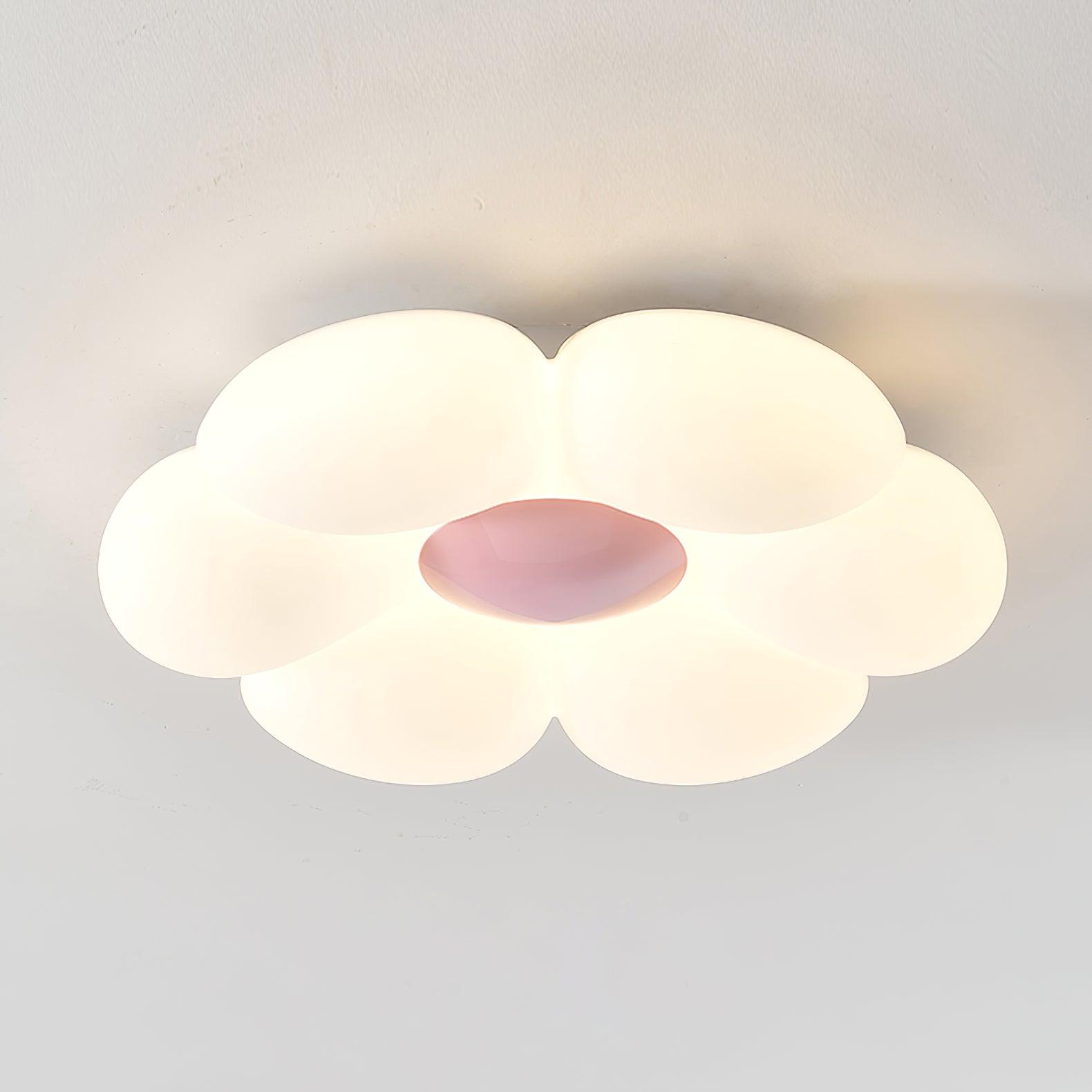 Solara Six-Petal Flower Ceiling Light for Children's Room