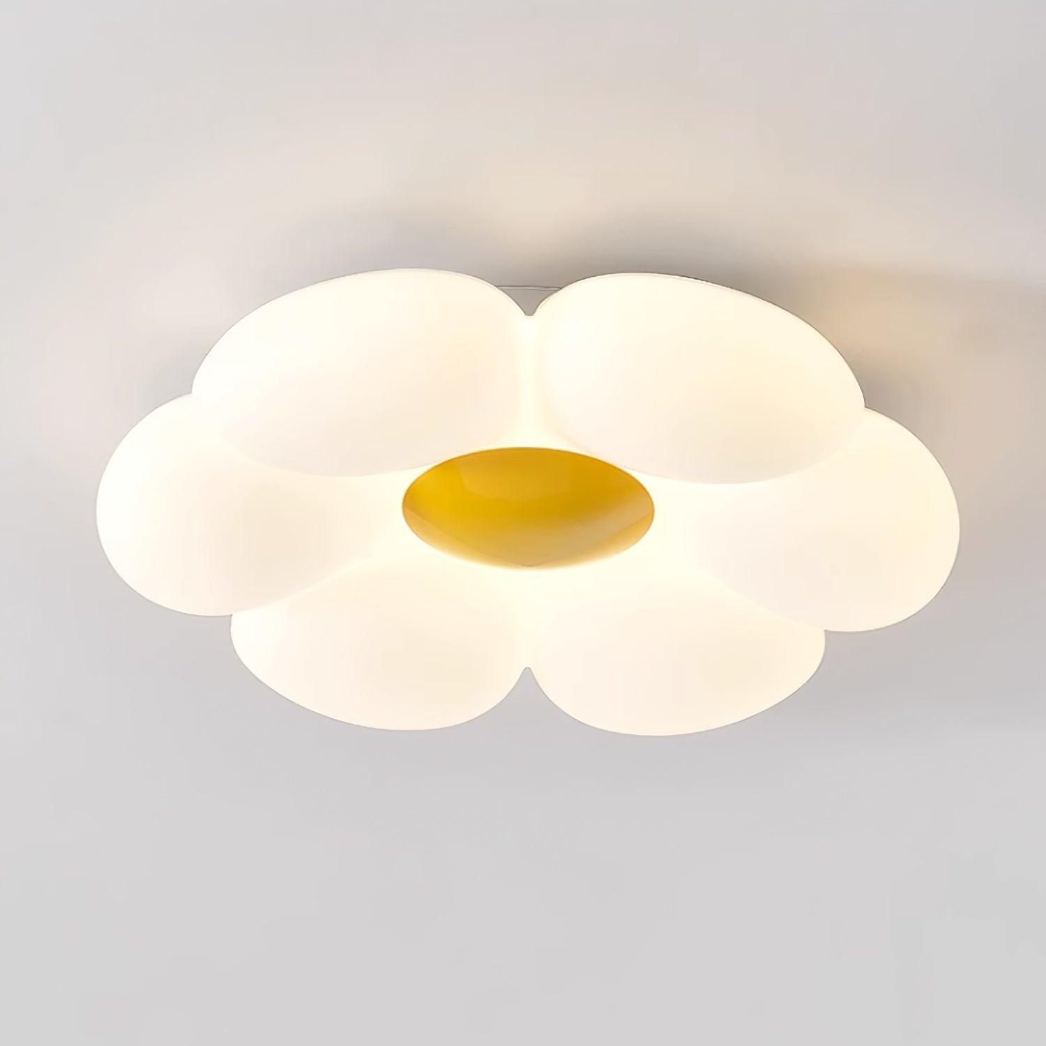 Solara Six-Petal Flower Ceiling Light for Children's Room