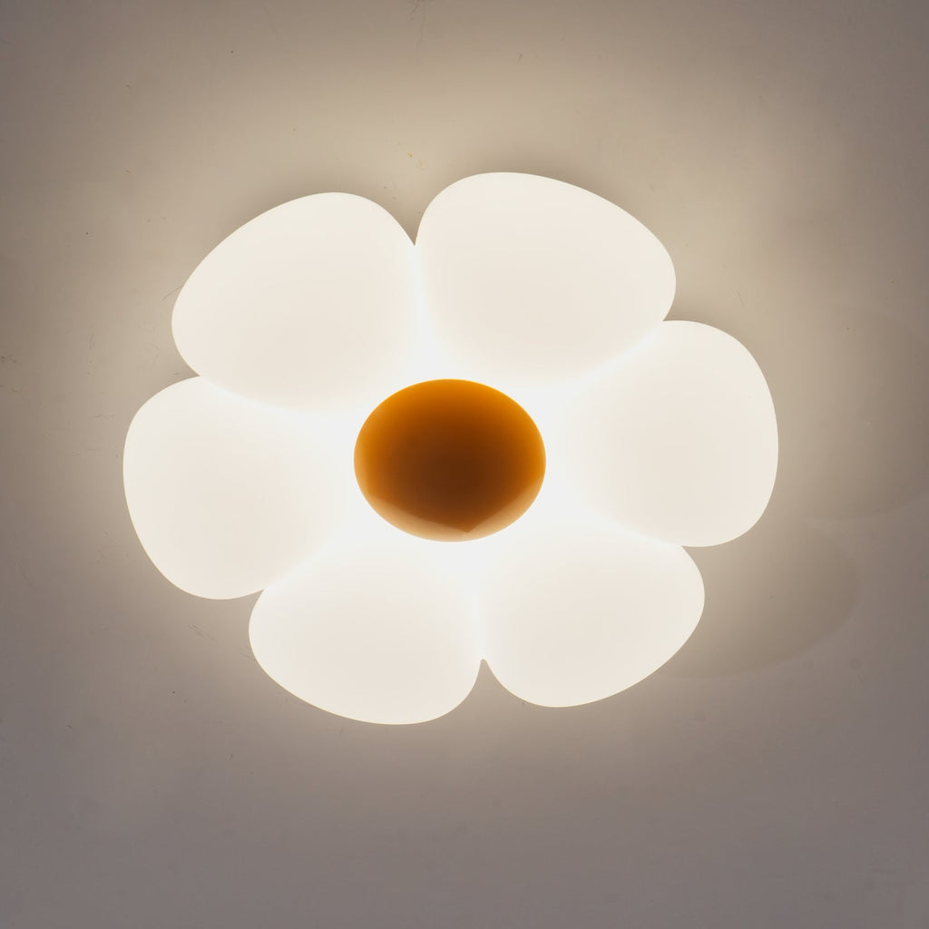 Solara Six-Petal Flower Ceiling Light for Children's Room