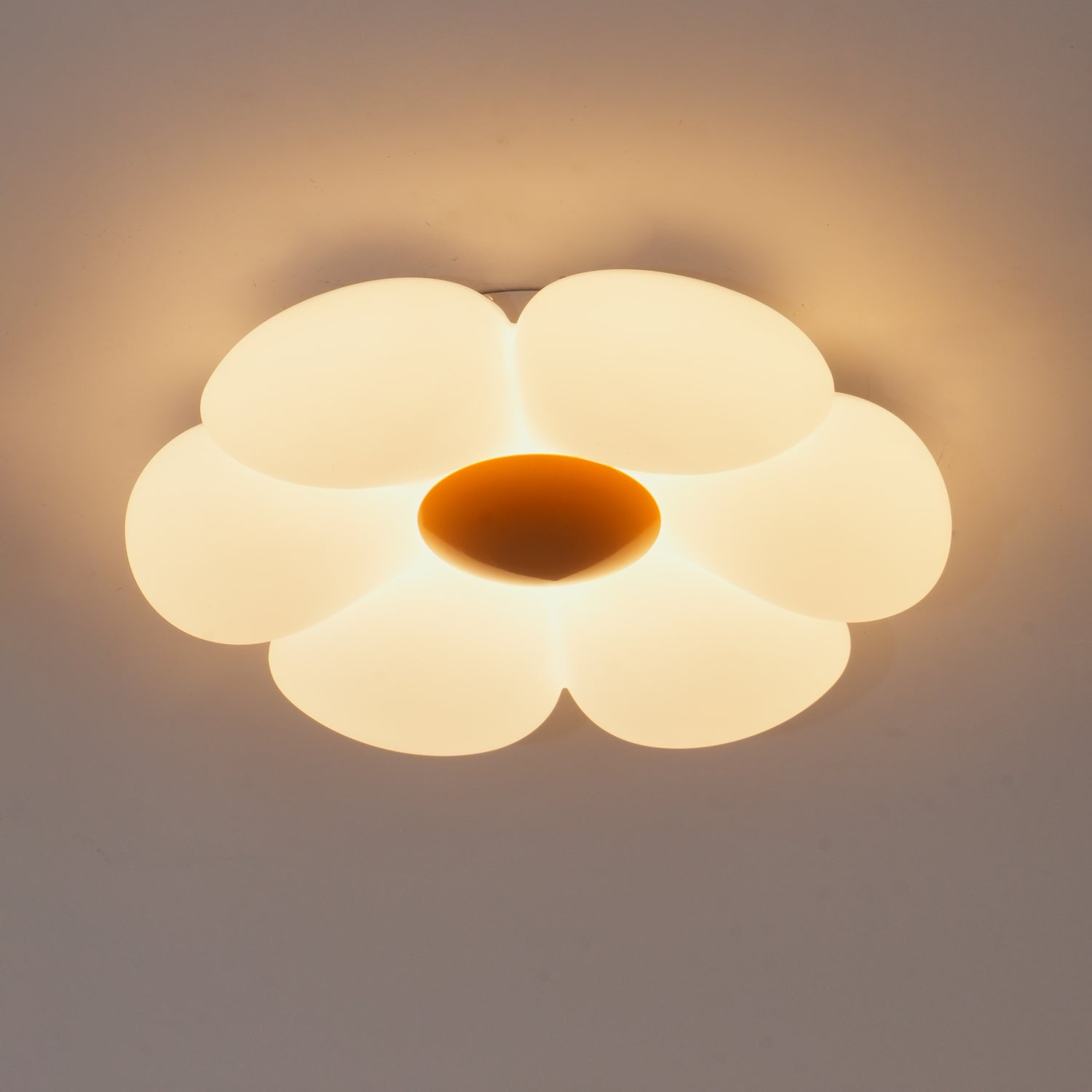 Solara Six-Petal Flower Ceiling Light for Children's Room