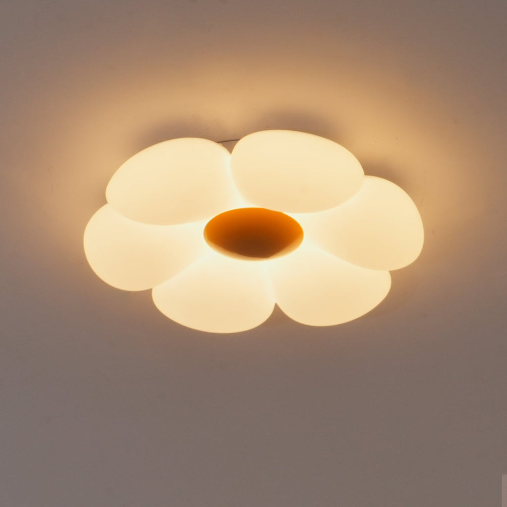 Solara Six-Petal Flower Ceiling Light for Children's Room