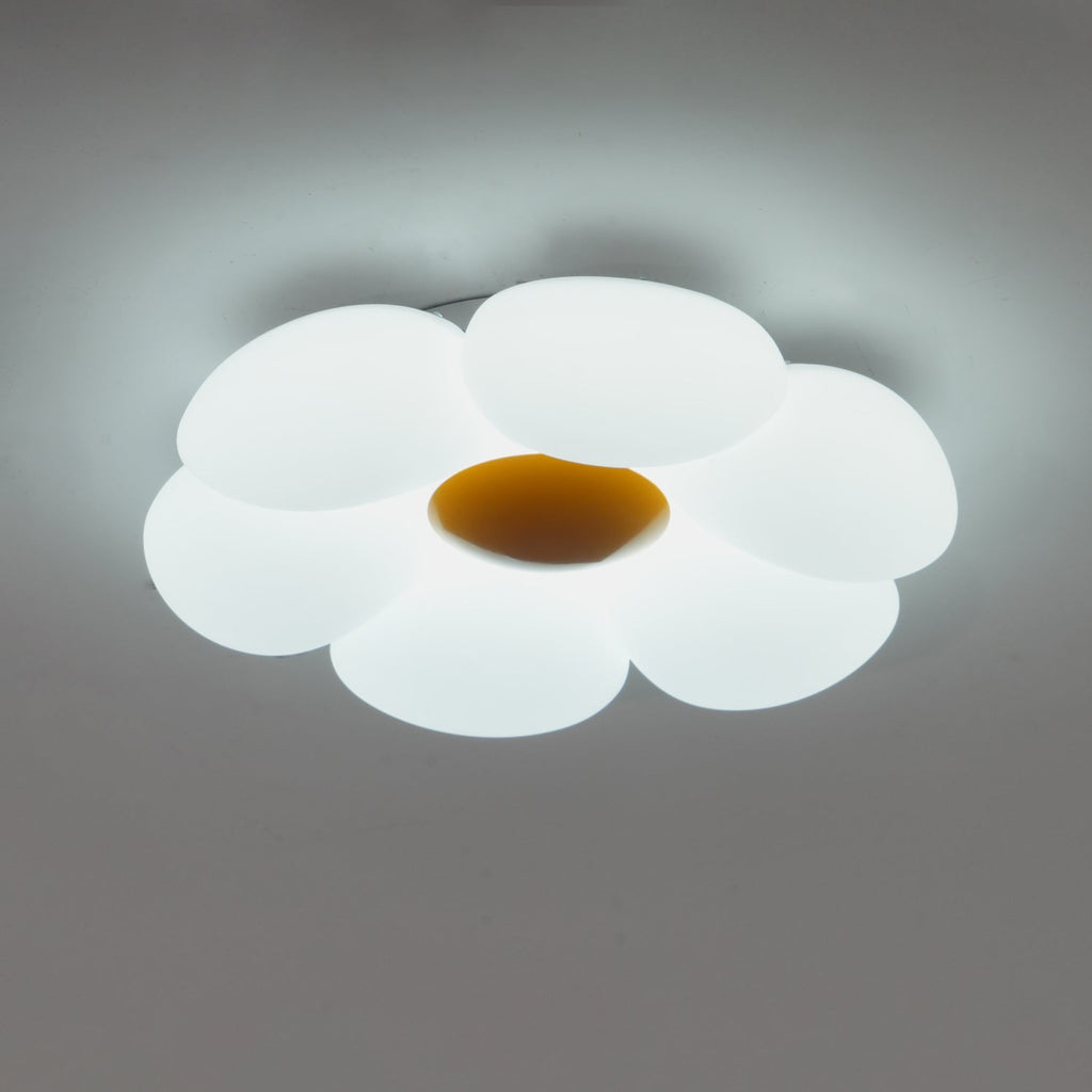 Solara Six-Petal Flower Ceiling Light for Children's Room