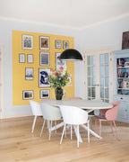 Elegant Black Dome Suspension with Embossed Plaster Interior