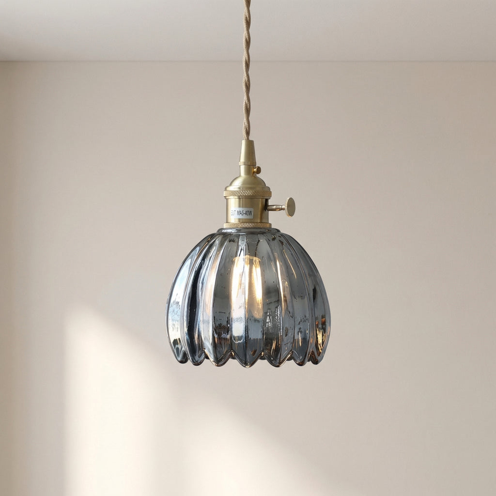 Japanese Glass Pendant Light