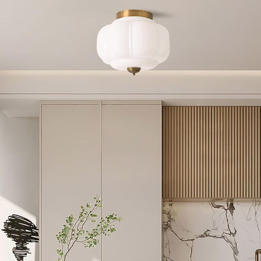 Sól Eloise Glass Semi Flush Mount Ceiling Light