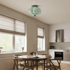 Sól Eloise Glass Semi Flush Mount Ceiling Light