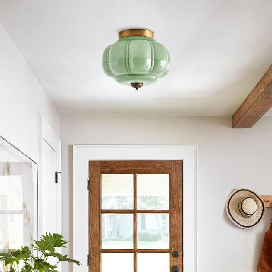 Sól Eloise Glass Semi Flush Mount Ceiling Light