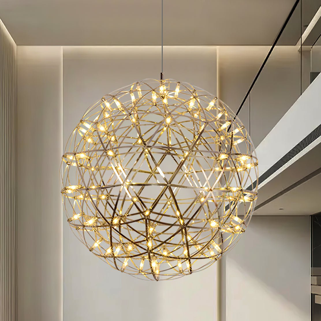 Ivthayra Postmodern Luxury Sphere Gold Pendant Light