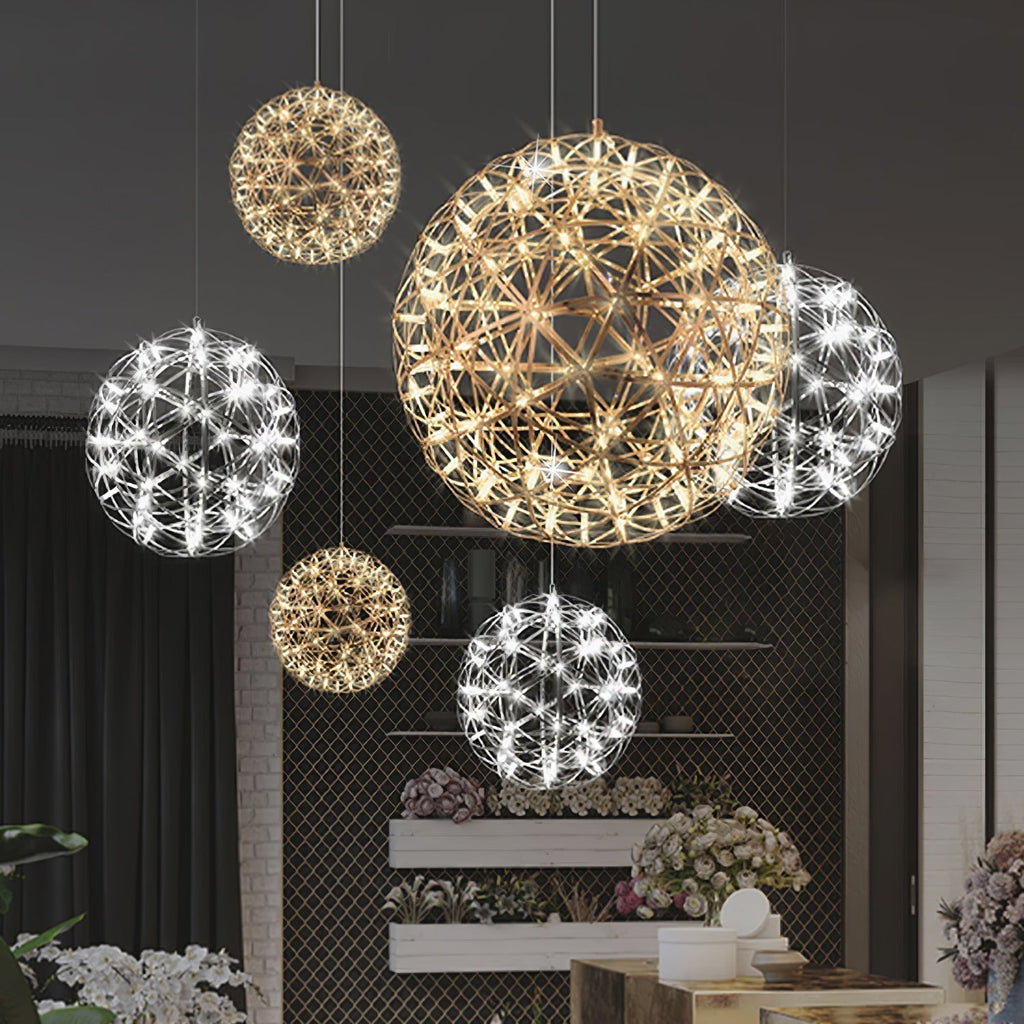 Ivthayra Postmodern Luxury Sphere Gold Pendant Light