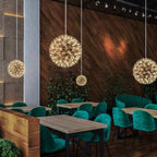Ivthayra Luxury Postmodern Golden Ball Suspension