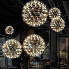 Ivthayra Luxury Postmodern Golden Ball Suspension