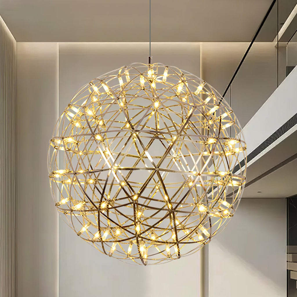 Ivthayra Luxury Postmodern Golden Ball Suspension