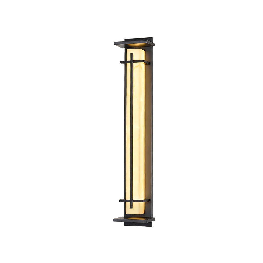 Ray Square Outdoor Wall Light Imitation Alabaster Waterproof