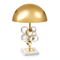 Brielle - Golden Mushroom Table Lamp Crystal Ball Design