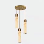 Dike White Alabaster Pendant Light