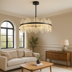 Terri Crystal Black Chandelier