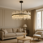 Terri Crystal Black Chandelier