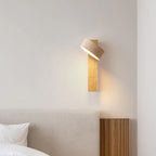 Thales Travertine Rotatable Wall Lamp