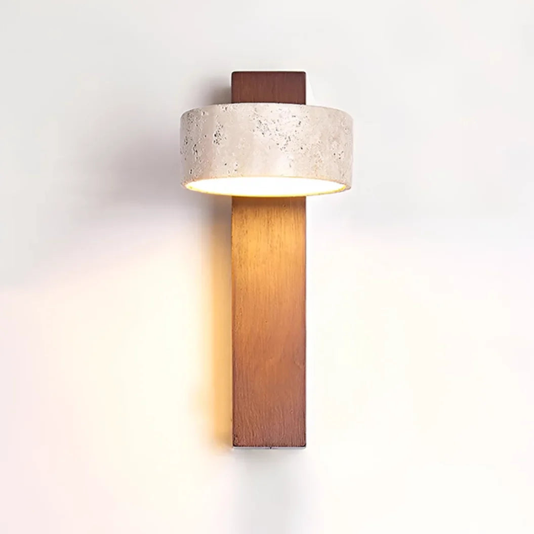 Thales Travertine Rotatable Wall Lamp