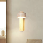 Thales Travertine Rotatable Wall Lamp