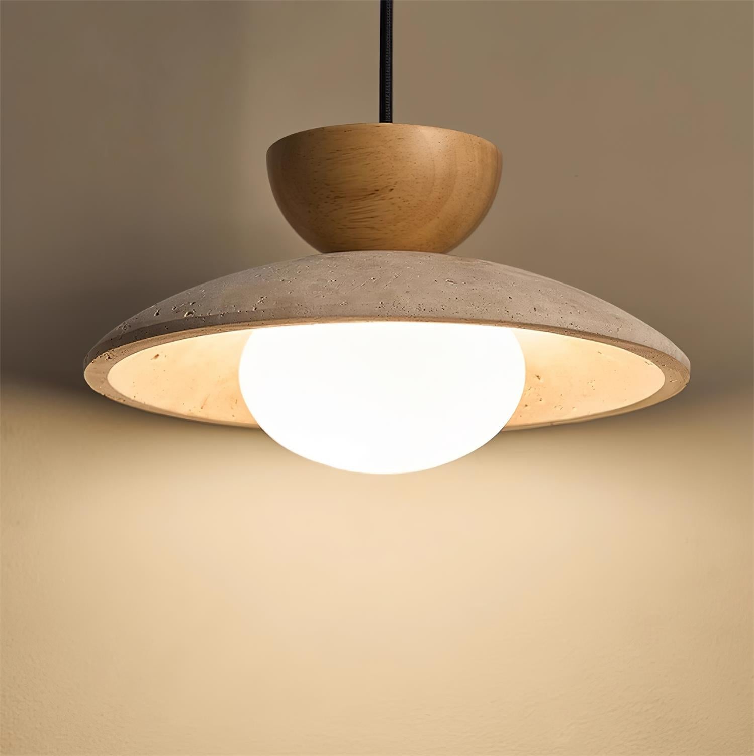 Cleo Suspensions in Travertine