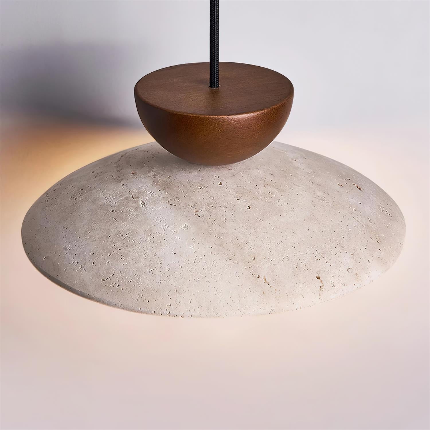 Cleo Suspensions in Travertine