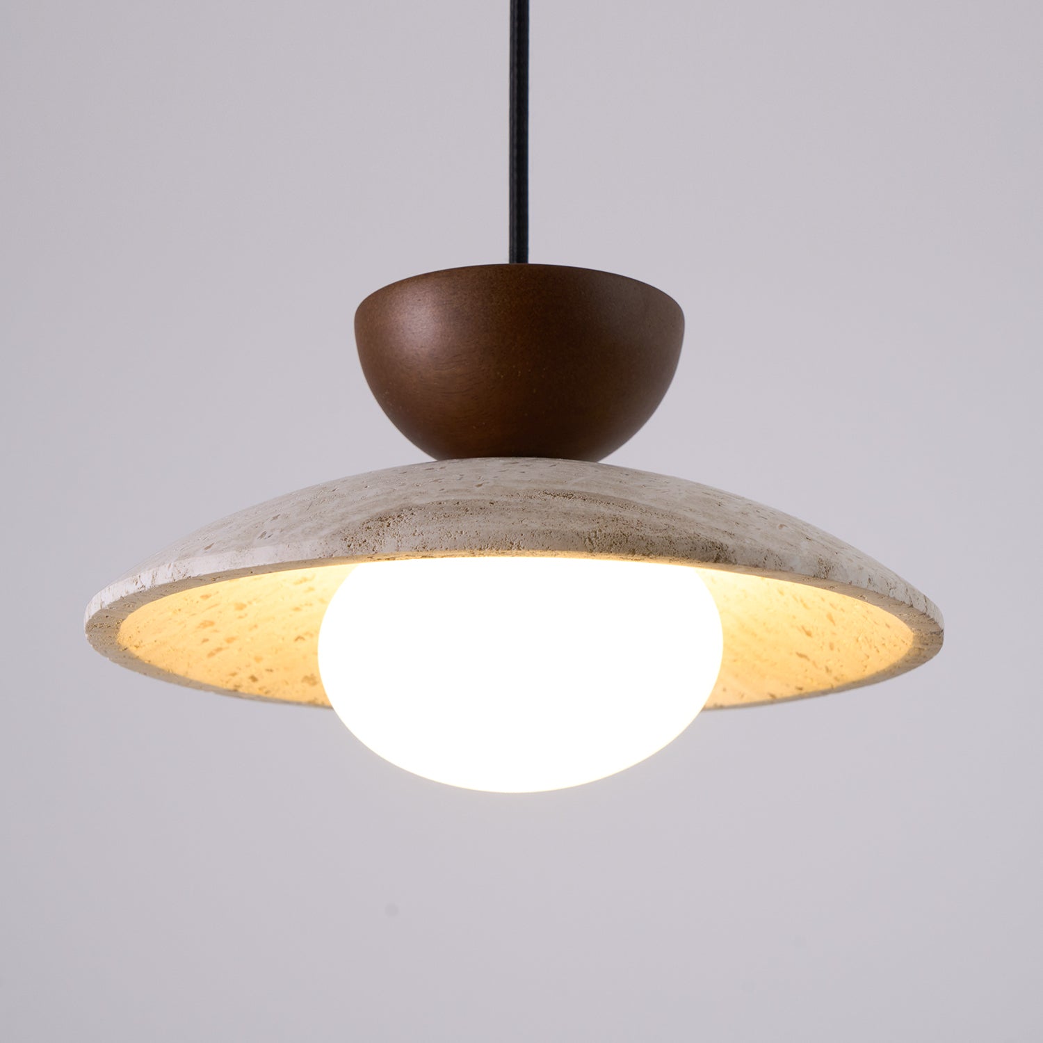 Cleo Suspensions in Travertine