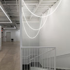 Solara Pendant Light Flexible Curve Silicone Brass