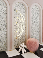 Solara Pendant Light Flexible Curve Silicone Brass