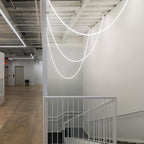 Solara Pendant Light Flexible Curve Silicone Brass