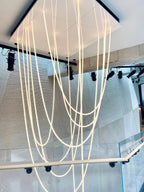 Solara Pendant Light Flexible Curve Silicone Brass