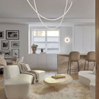 Solara Pendant Light Flexible Curve Silicone Brass