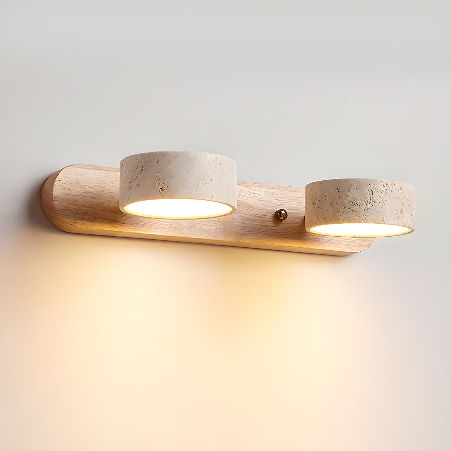 Tuelo Indoor Wall Sconce in Neutral Travertine