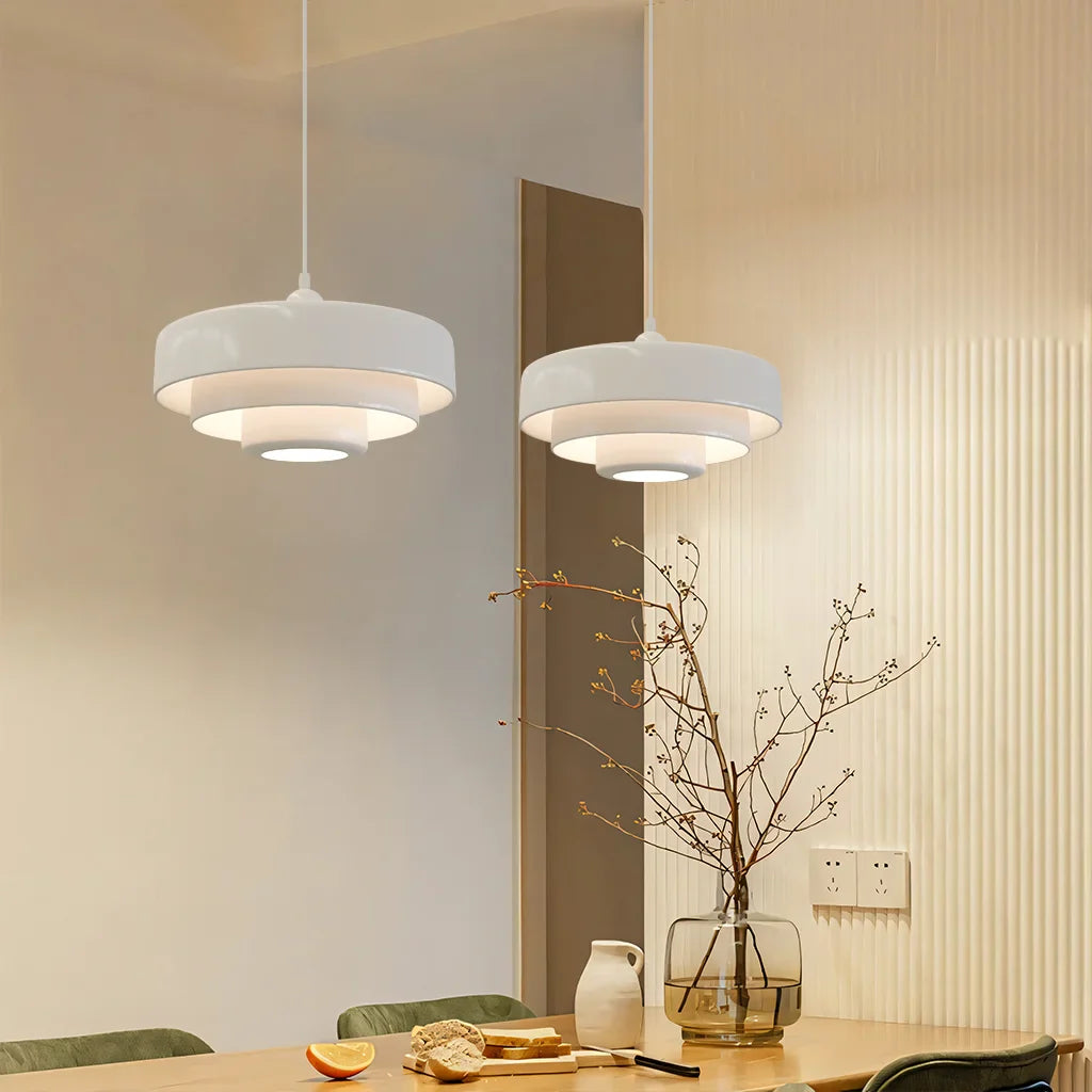 Hind Triple Layer Disc Macaron Pendant Light