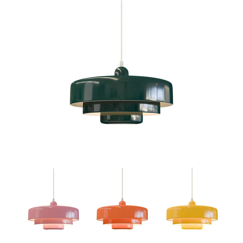 Hind Triple Layer Disc Macaron Pendant Light