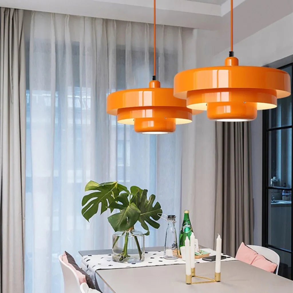 Hind Triple Layer Disc Macaron Pendant Light