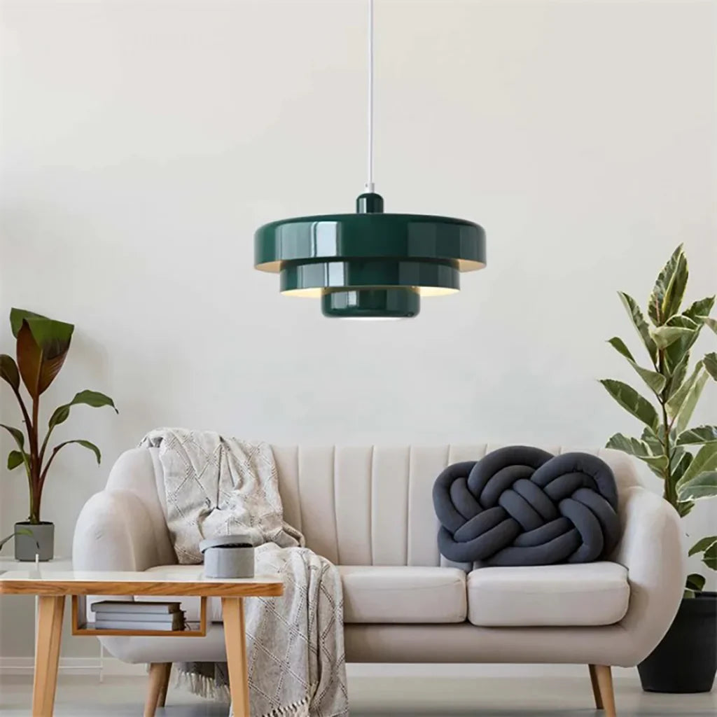 Hind Triple Layer Disc Macaron Pendant Light