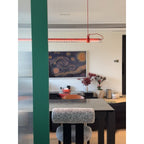 Modern Linear Minimalist LED Glass Light Pendant
