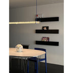 Modern Linear Minimalist LED Glass Light Pendant