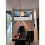 Modern Linear Minimalist LED Glass Light Pendant
