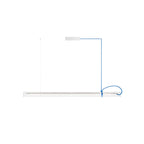 Modern Linear Minimalist LED Glass Light Pendant