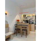 Modern Linear Minimalist LED Glass Light Pendant