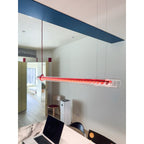 Modern Linear Minimalist LED Glass Light Pendant