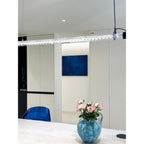 Modern Linear Minimalist LED Glass Light Pendant